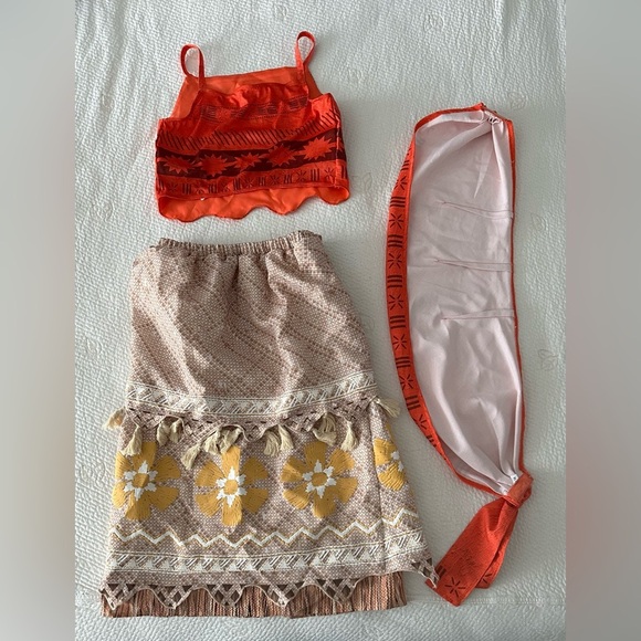 Disney: Girls Moana Dress (Costume)- Size 13-14 - Picture 6 of 16